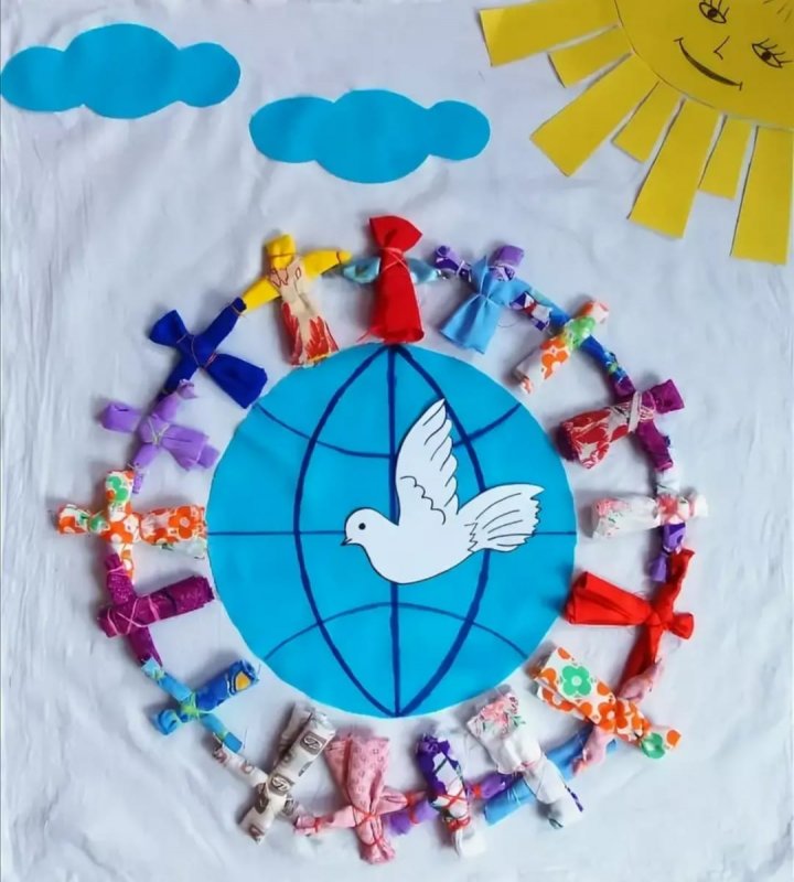 Акция голубь мира в детском саду