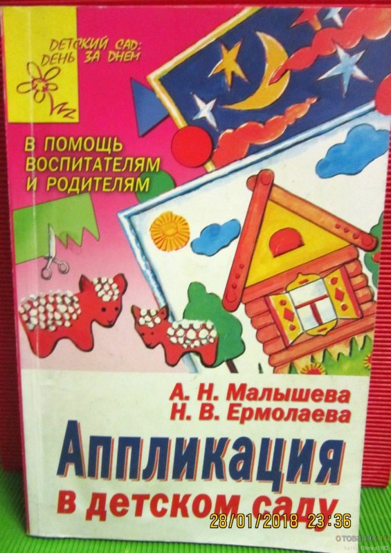 Книга аппликация в детском саду