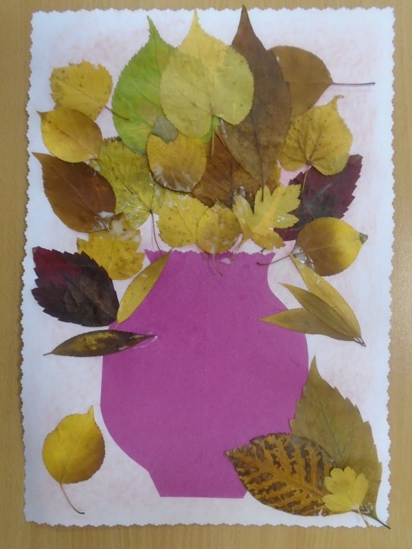Осеннее дерево из гофрированной бумаги