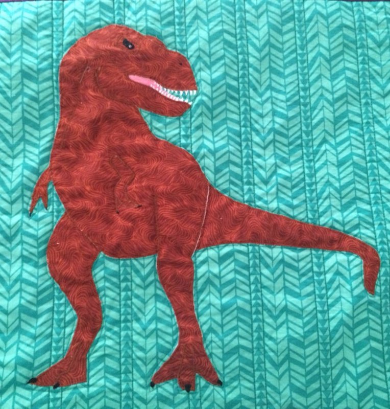 Динозавр из ладошки
