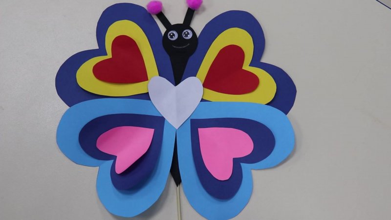 Аппликация бабочка для дошкольников