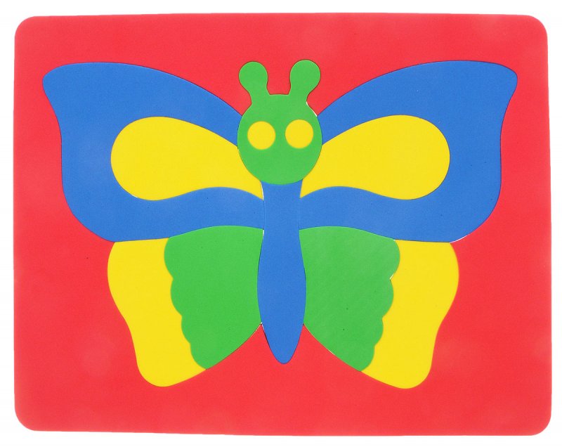 Аппликация бабочка из цветной бумаги для детей