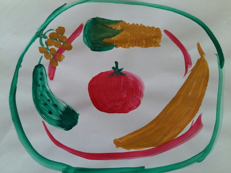 Овощи из пластилина для детей