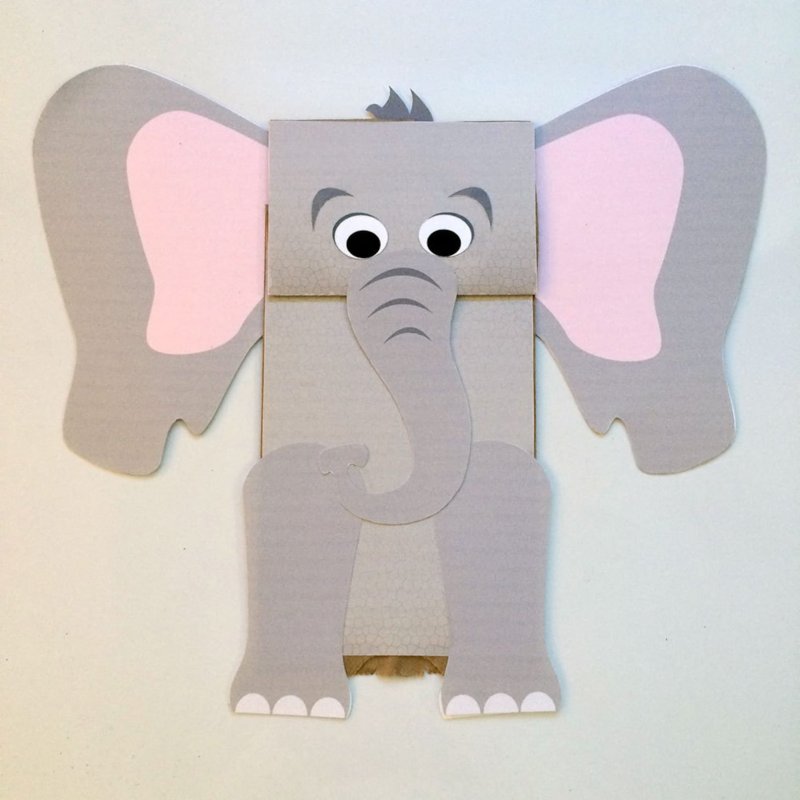 Слон мозаика для детей