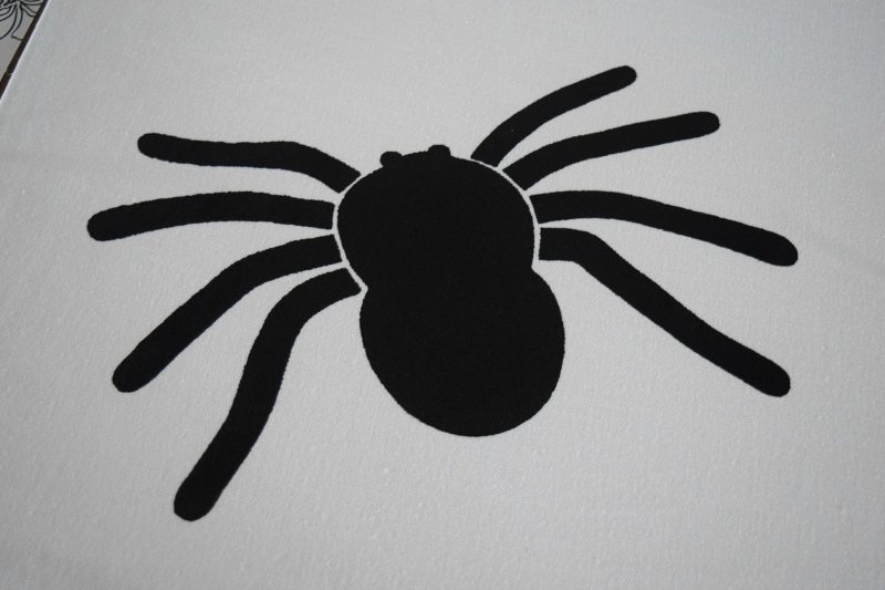 Объемный паук из бумаги