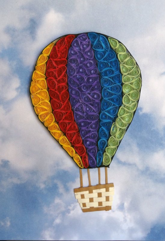 Воздушные шары из пуговиц