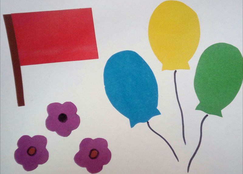 Флажки разноцветные для детского сада