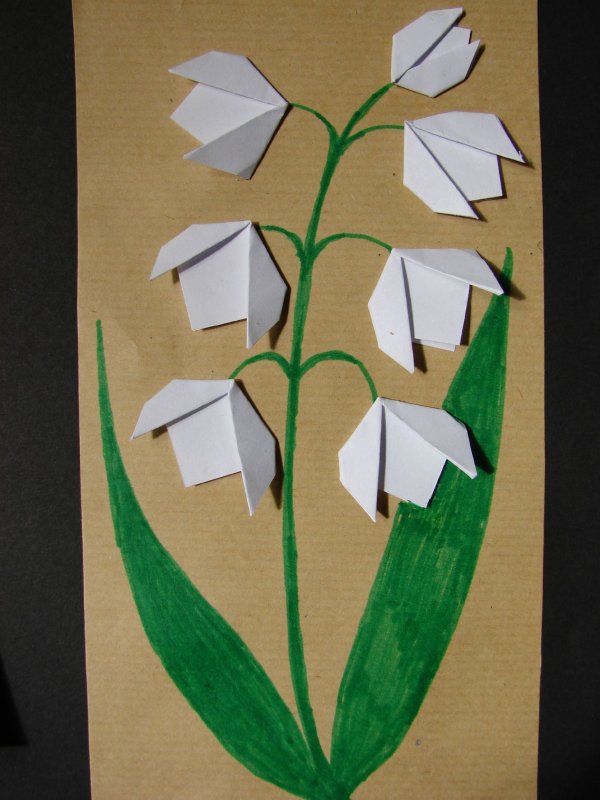 Картины из оригами для детей