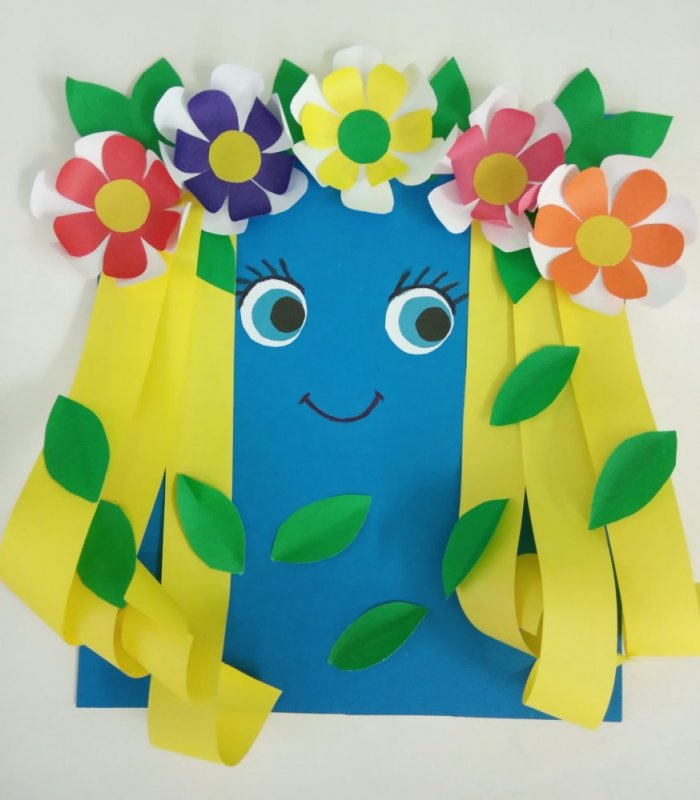 Цветы из цветной бумаги для детей