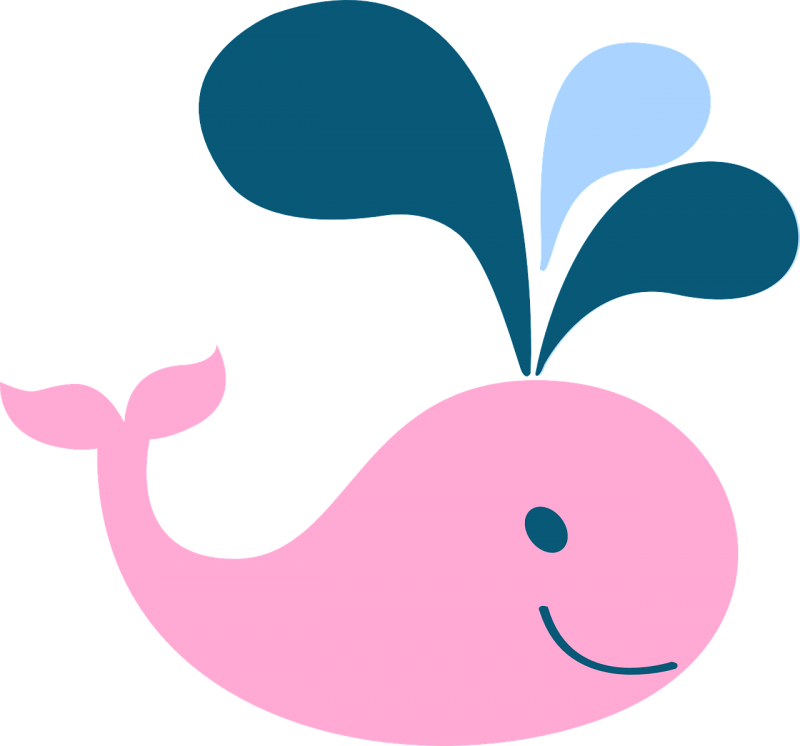 Розового мультяшного кита