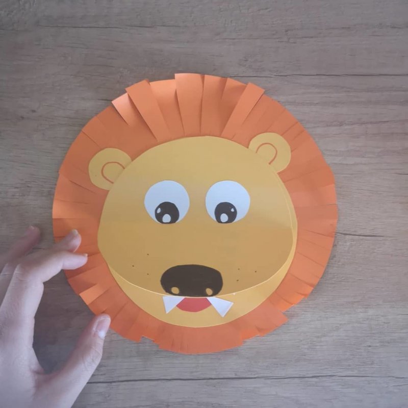 Поделка львенок из цветной бумаги (57 фото)